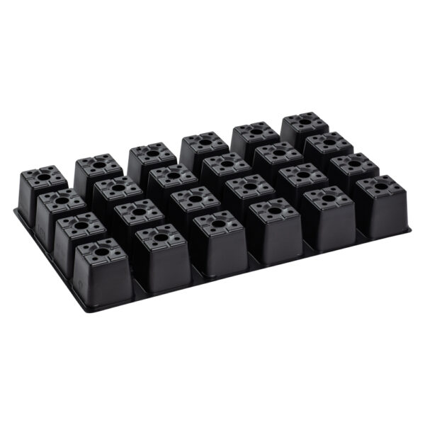 Seeding/transport tray for PF 375-24 holes