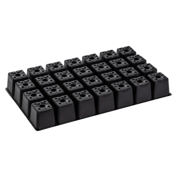 Seeding/transport tray for PF 375-28 holes