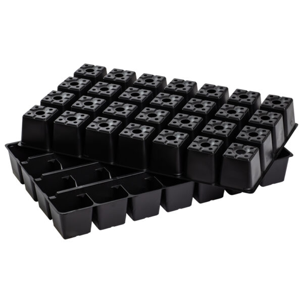 Seeding/transport tray for PF 375-28 holes