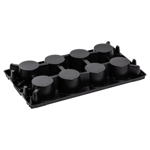 Blomsterbrett 12cm x 8 med vannreservoar