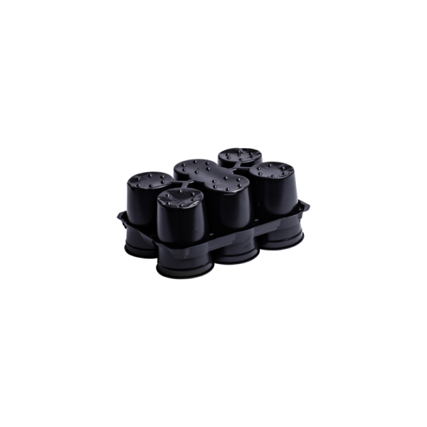 Hobby set round pots + trays  PR-807 12 pcs. + 2 trays