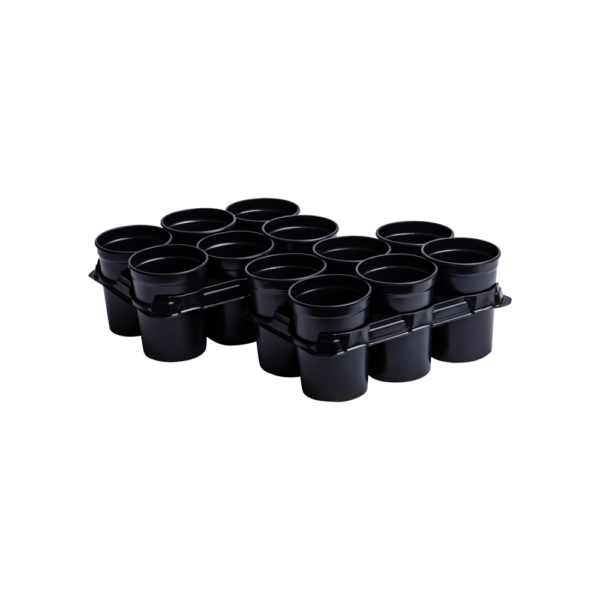 Hobby set round pots + trays  PR-807 12 pcs. + 2 trays
