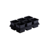 Hobby set pots square 8 cm (12 pcs.) + 2 trays  TB-808/6-S