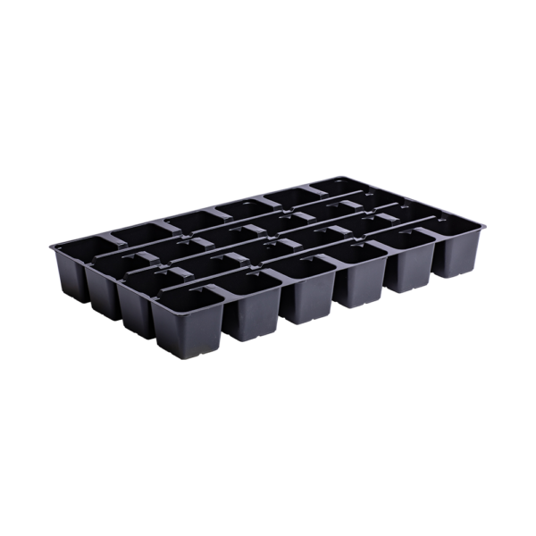 Seeding/transport tray for PF 375-24 holes