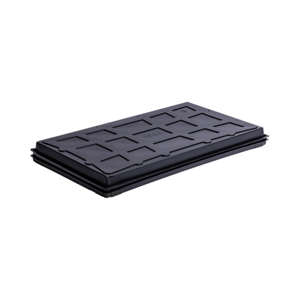 Tray black with 66 holes