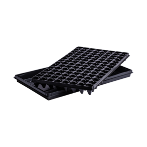 Tray black with 112 holes plus tray stand