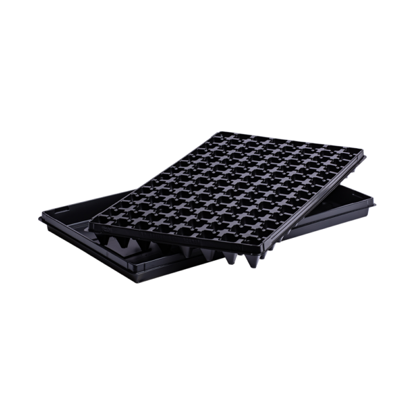 Tray black with 112 holes plus tray stand