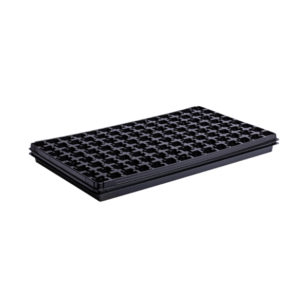 Tray black with 112 holes plus tray stand